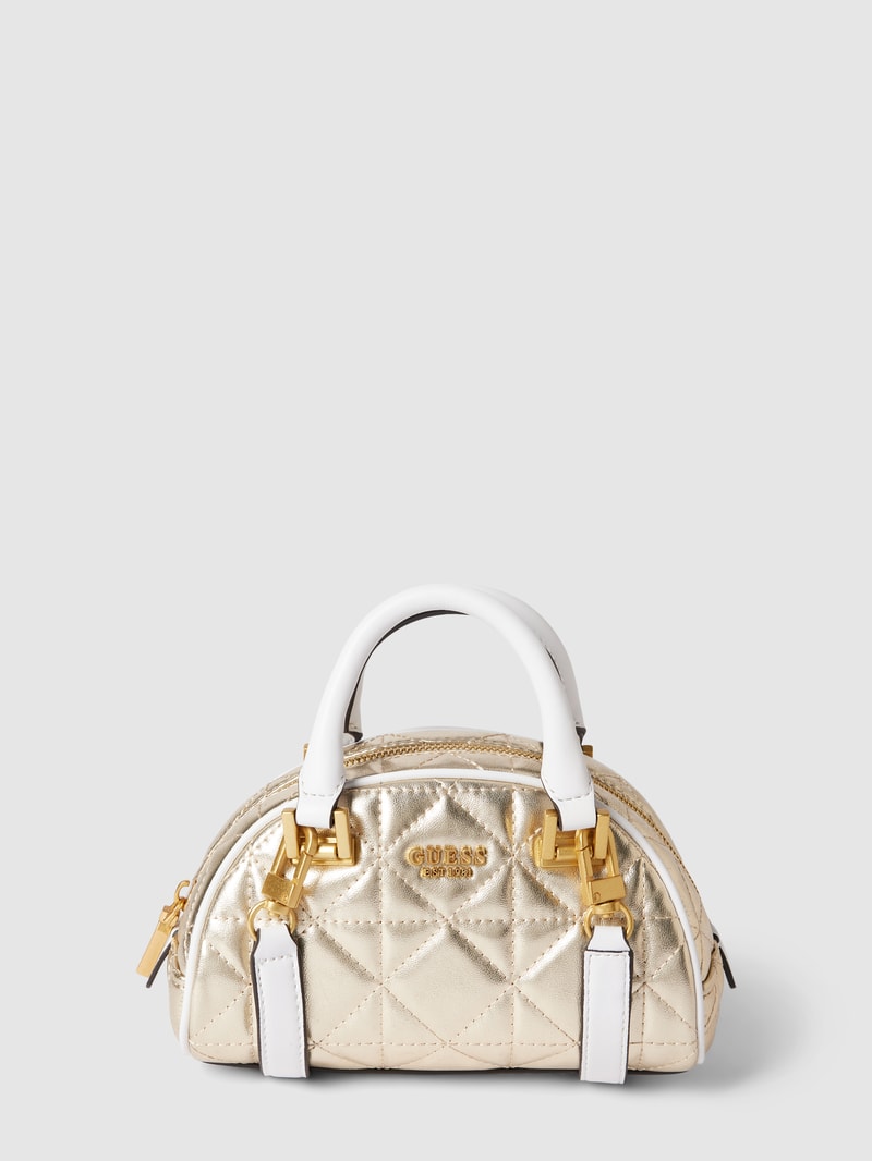 Bowling Bag in Stepp-Optik Modell 'MILDRED' in gold