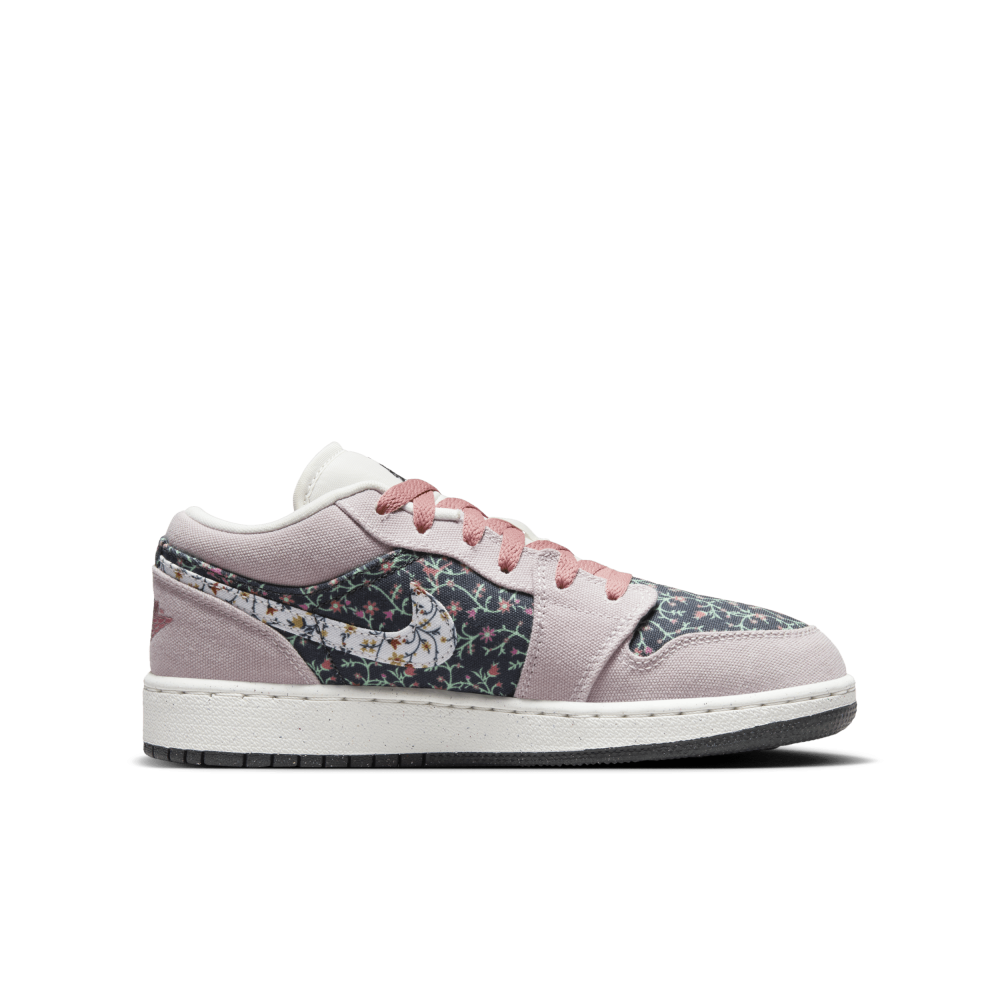 NIKE JORDAN 1 Low SE GS Canvas Floral FJ3445-001 / bunt