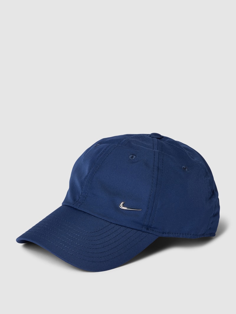 Basecap mit Label-Detail in marineblau