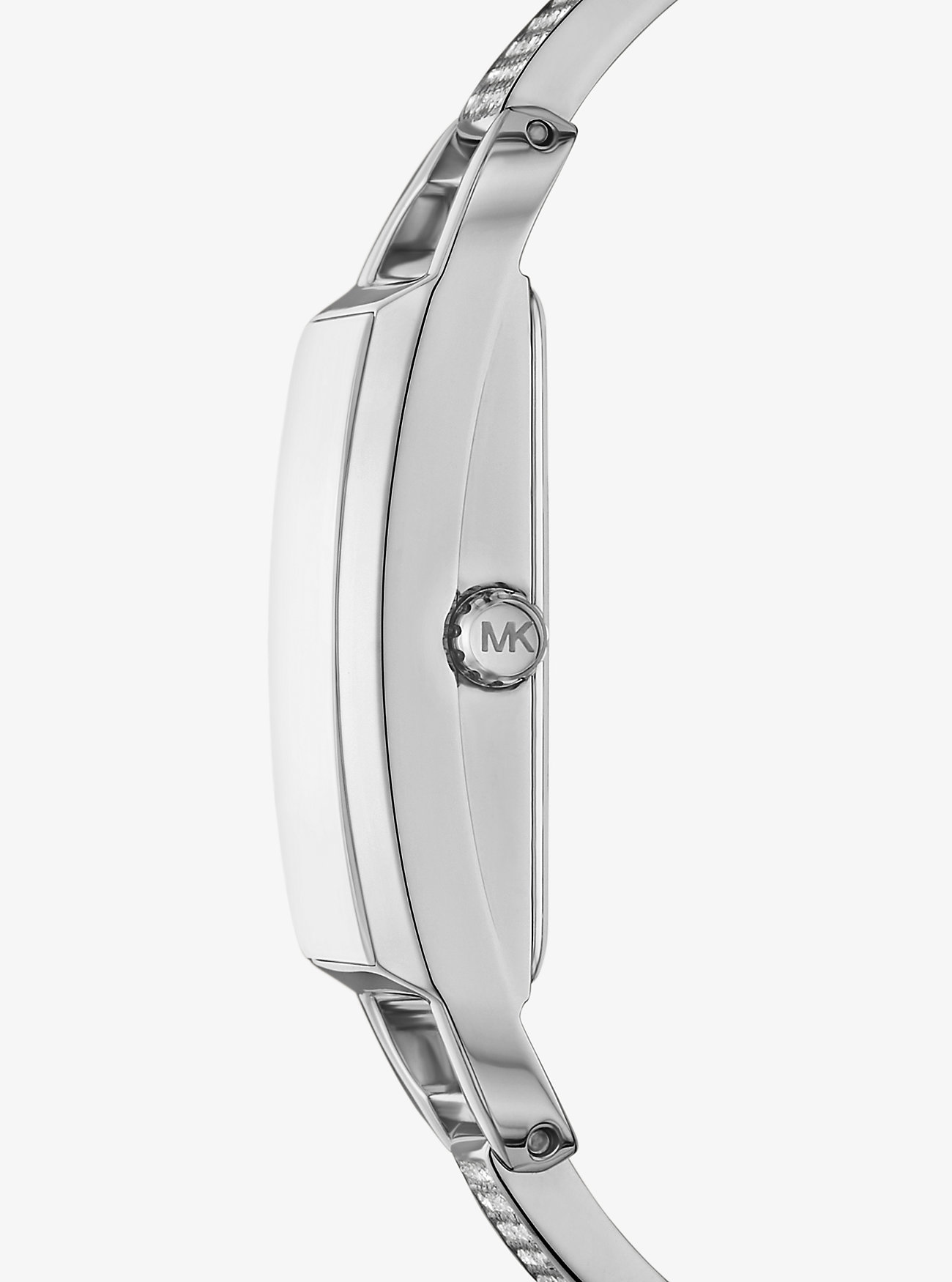 Mini Empire Pavé sølvfarget armbåndsklokke - SØLV