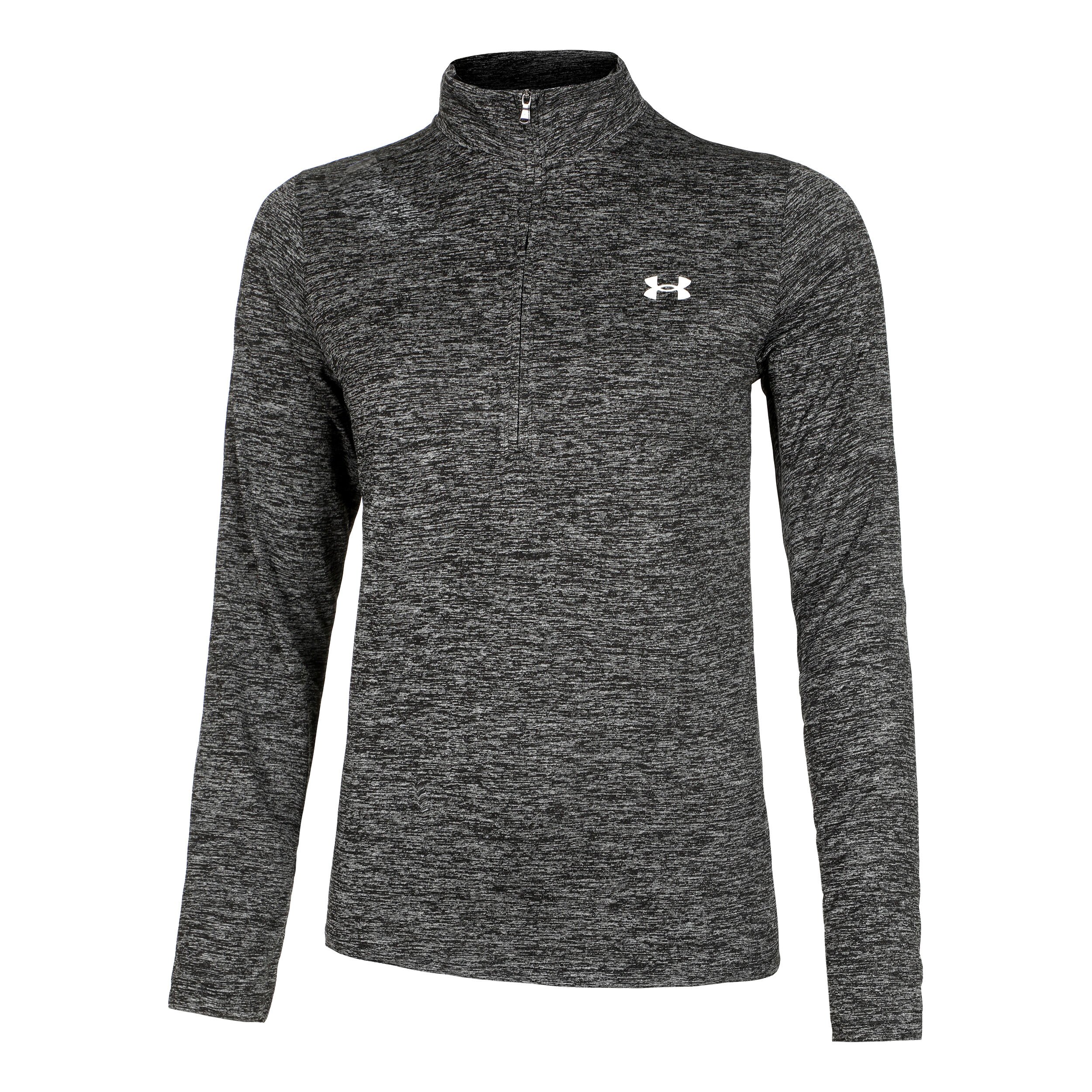 Tech Half-Zip Twist Longsleeve Damen - Schwarz
