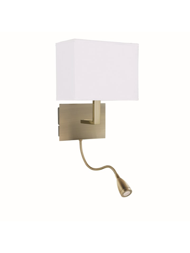 Licht-Erlebnisse Wandlampe in Bronze Weiß günstig kaufen onesize