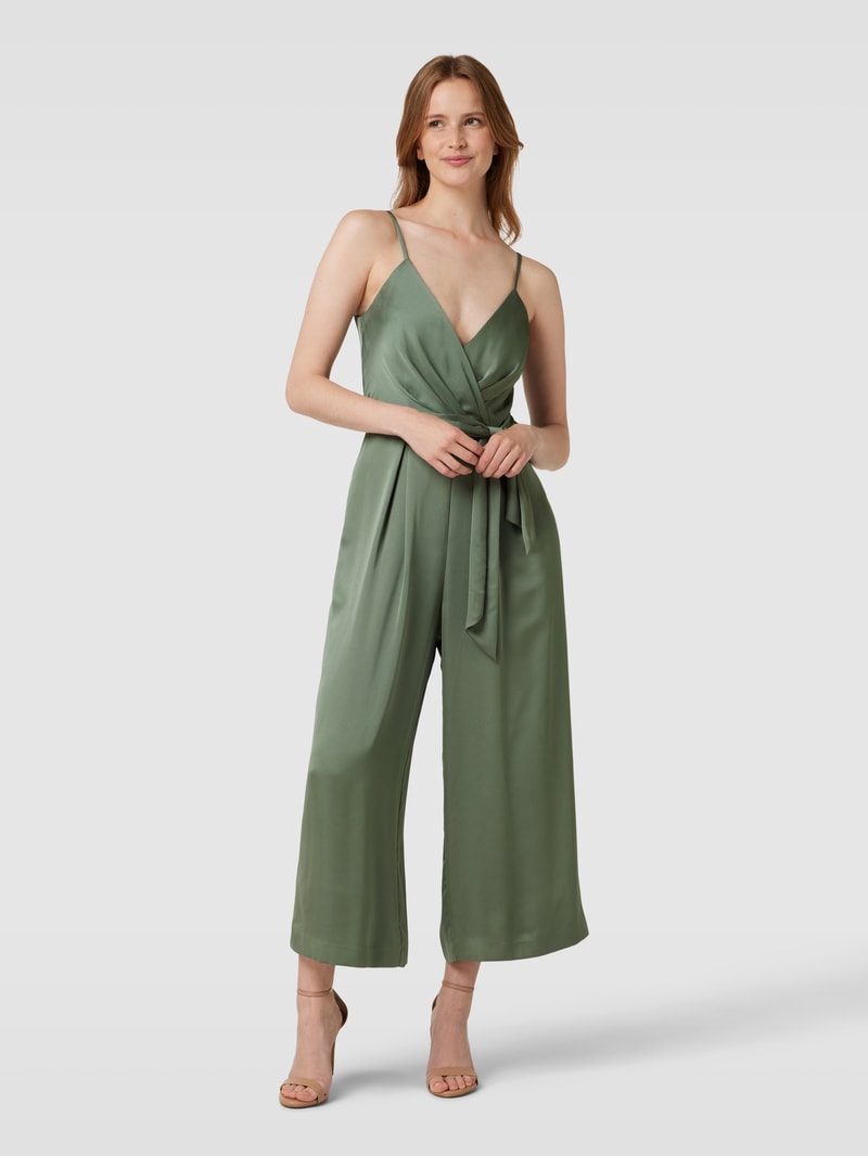 Jumpsuit mit Spaghettiträgern in grün