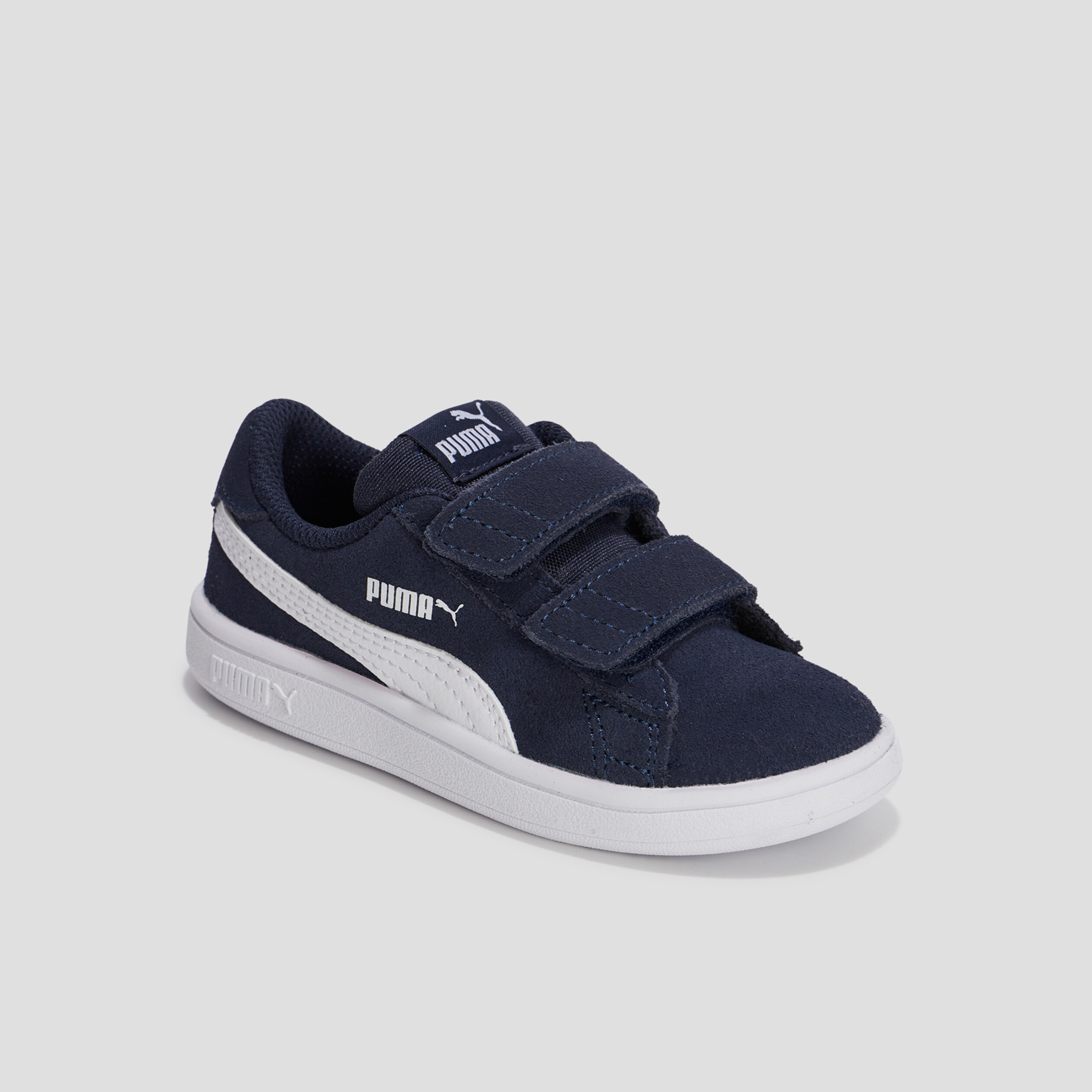 Tennis à scratchs Smash V2 SD Puma bleu marine garçon | La Halle