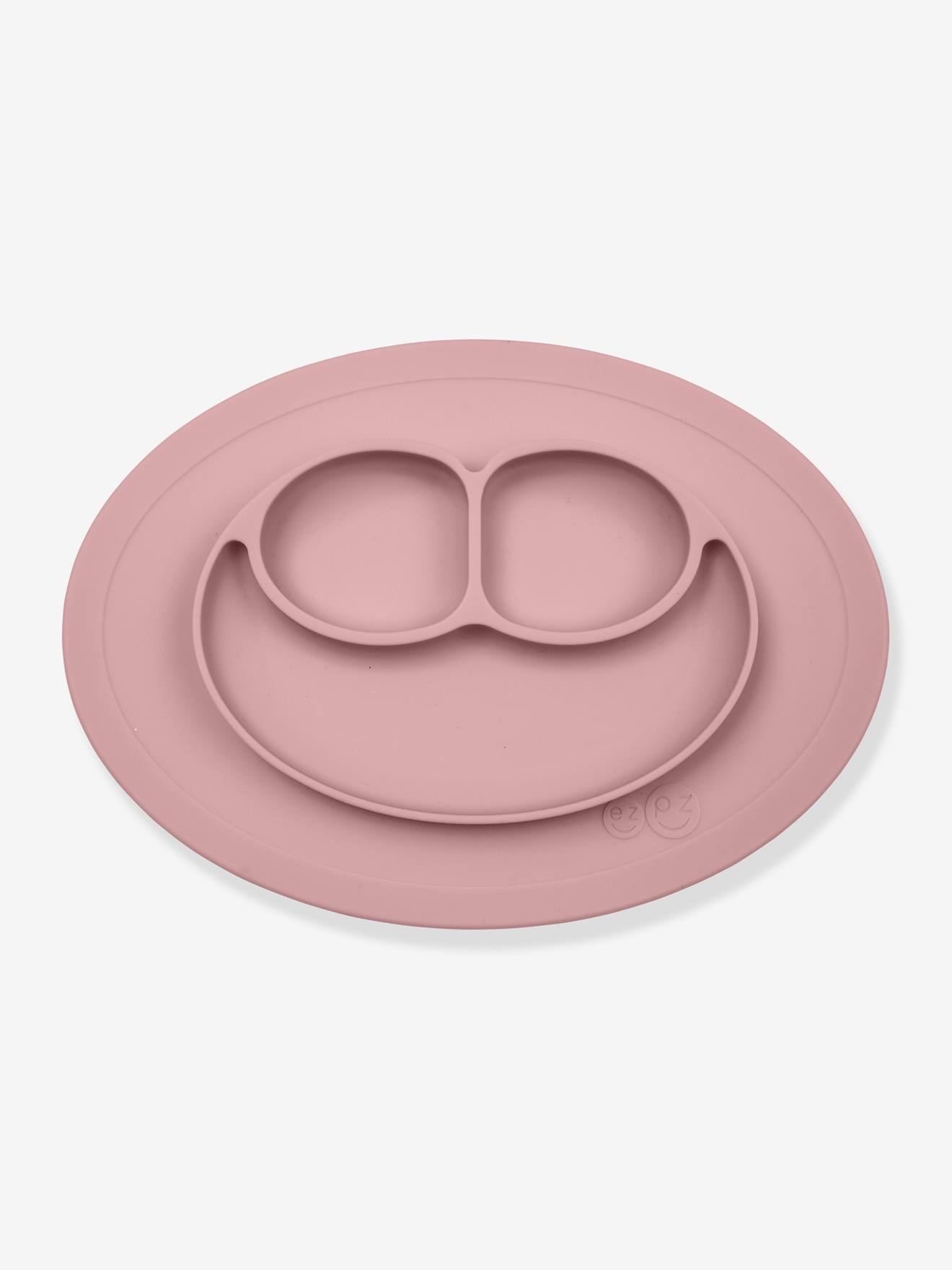 Set de table tout-en-un avec assiette EZPZ Mini mat en silicone vert amande