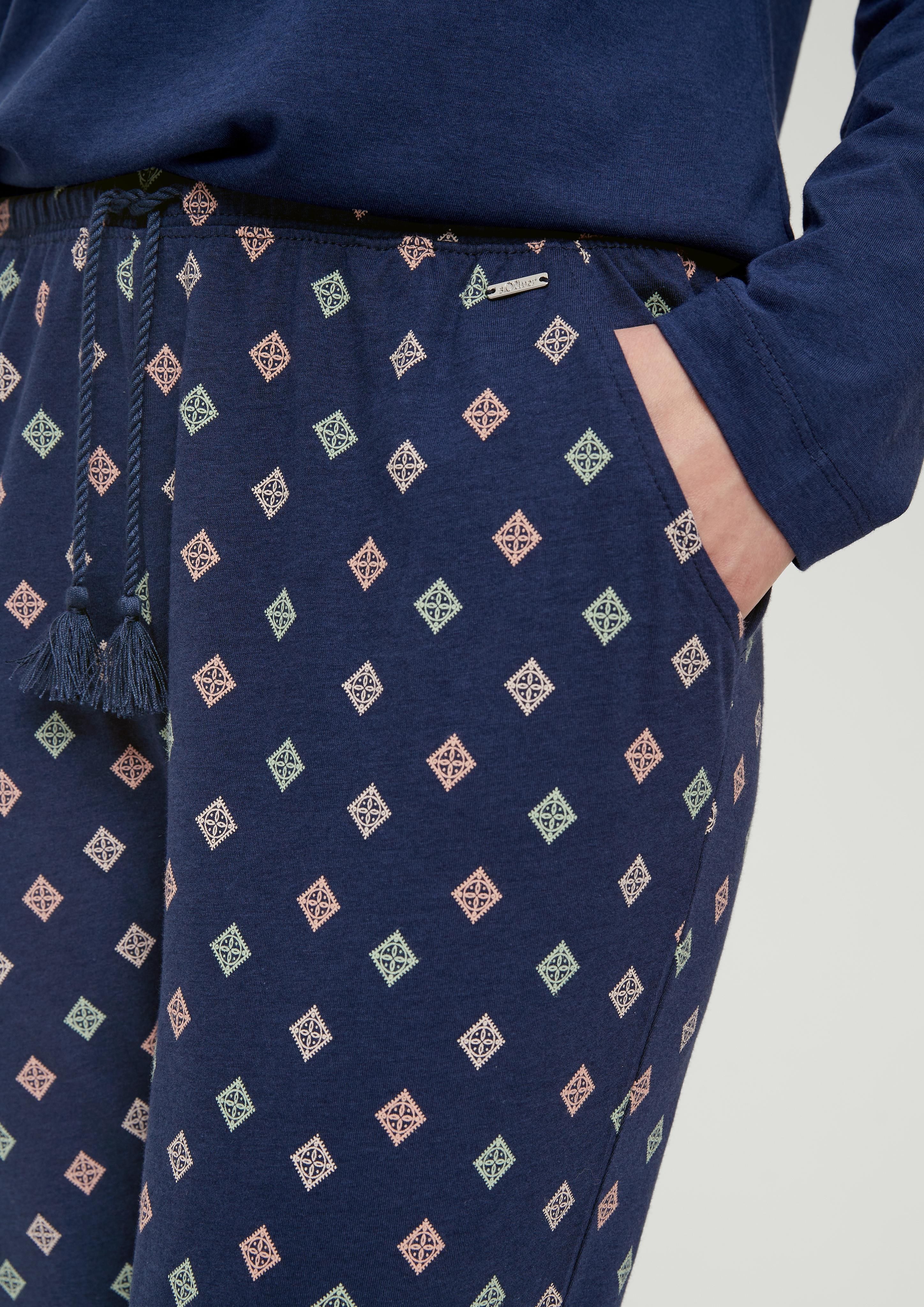 Pyjama Hose mit Streifen  6008379-5865