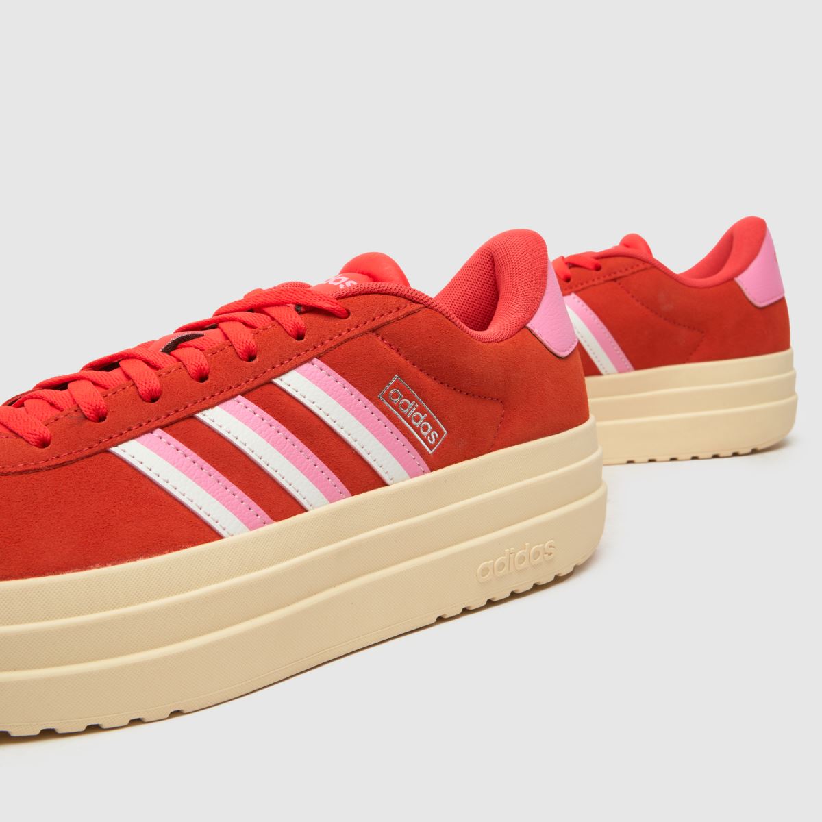 adidas vl court bold – röda träningsskor