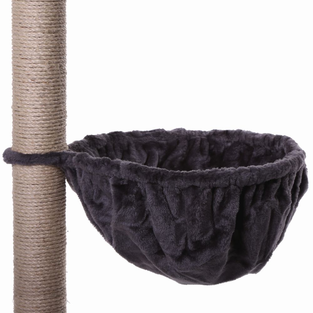 Lionto Kratzbäume Lionto Liegemulde für Kratzbäume - 25 cm Tiefe dunkelgrau