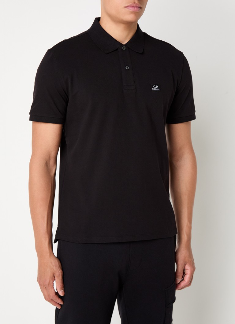CP Company kokvilnas pikē polo krekls ar standarta piegriezumu un logotipu