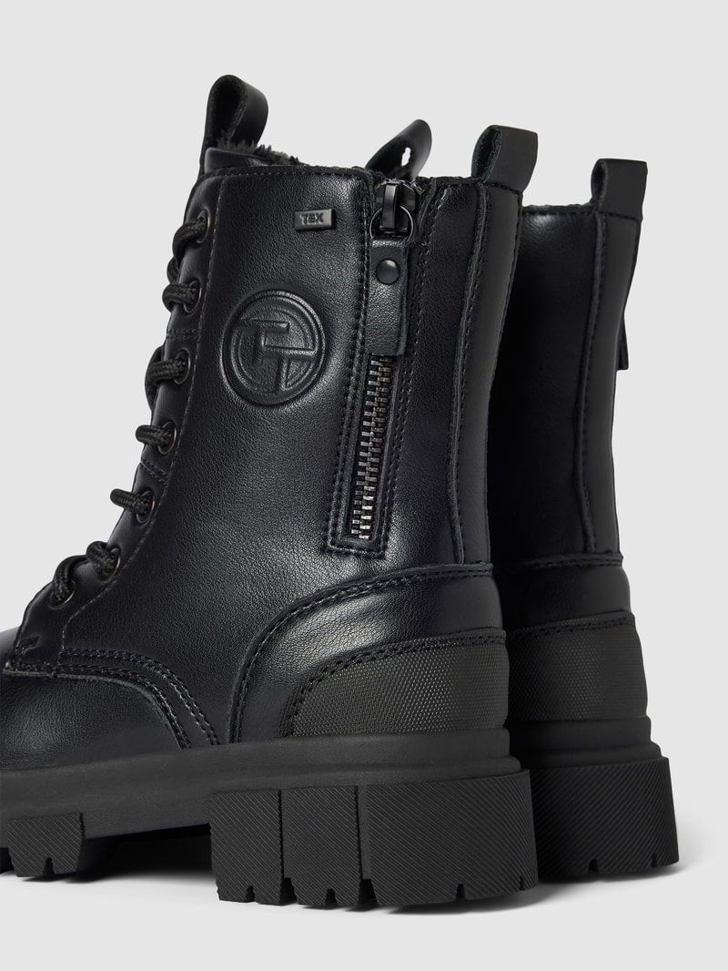 Stiefel in Leder-Optik in schwarz