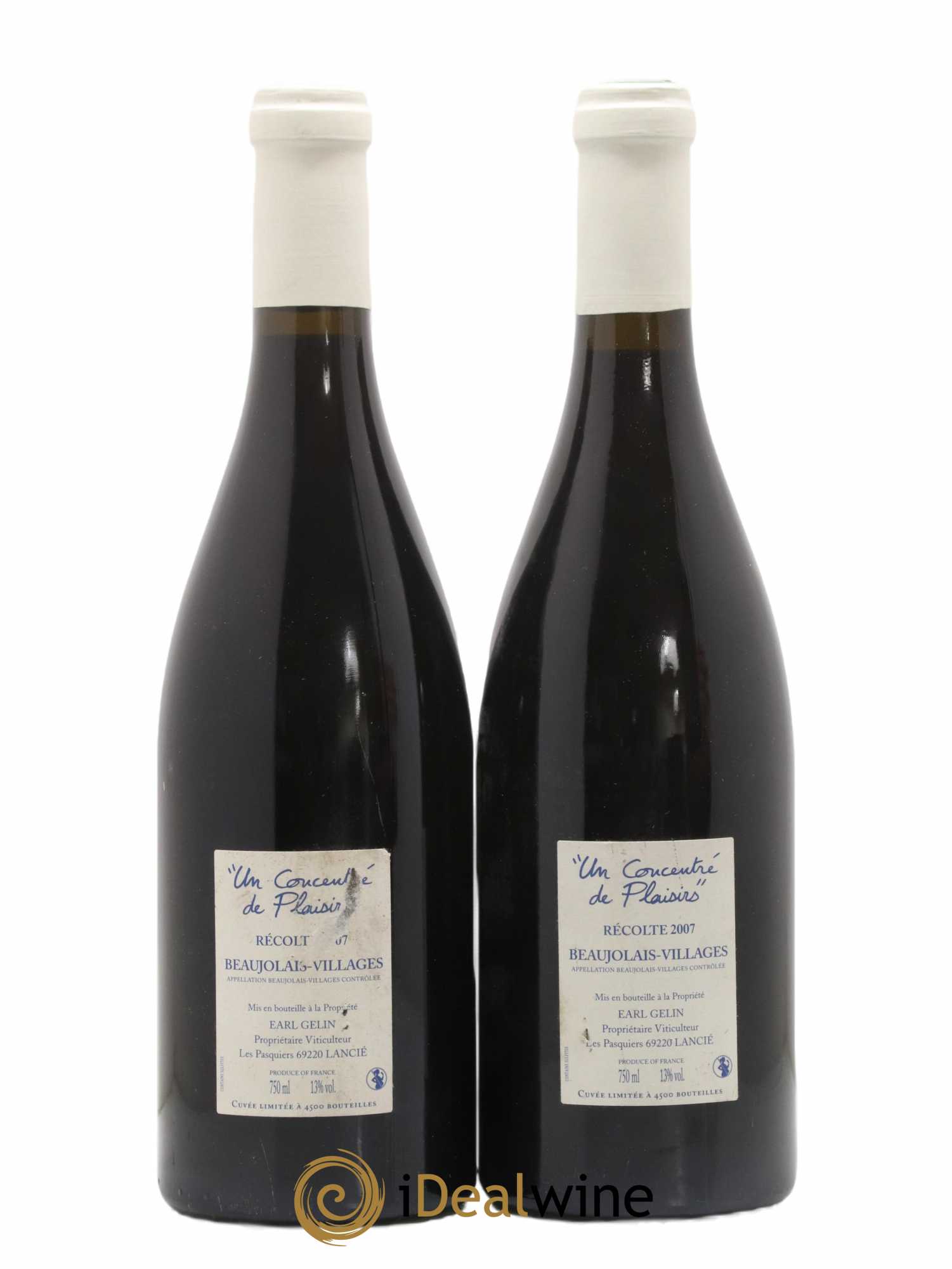 Beaujolais Village Quintessence du Gamay Domaine des Nugues 2007 - Lot de 2 Bouteilles