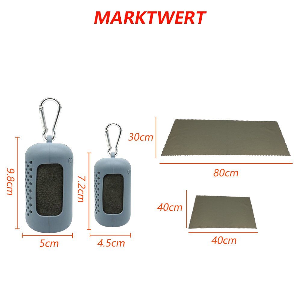 Einemgeld Sporthandtuch 2pcs Cooling Towel für Sport & Fitness, Mikrofaser Handtuch/Kühltuch