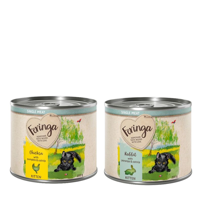 Sparpaket Feringa Single Meat Kitten 12 x 200 g