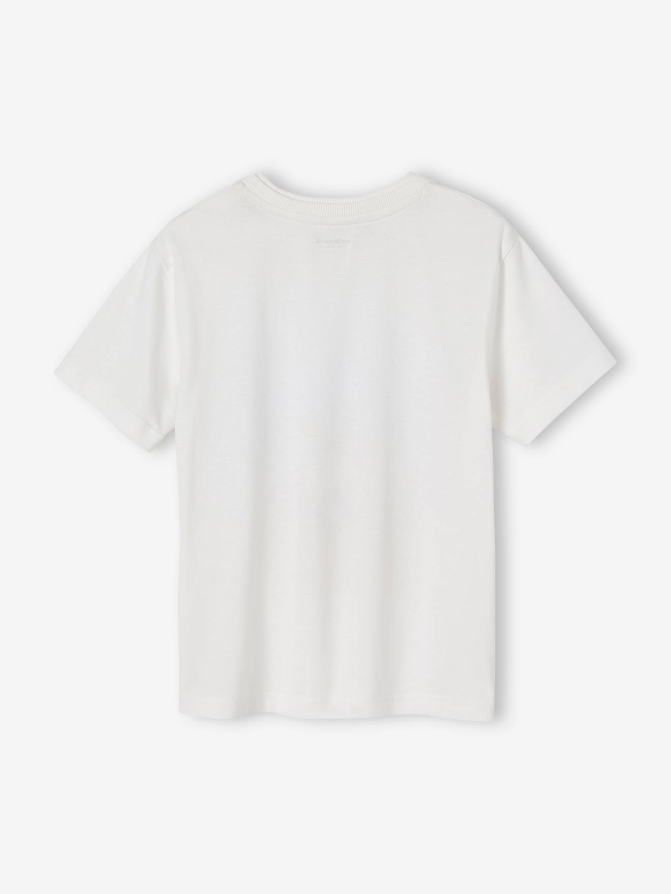 Tee-shirt photoprint voiture garçon inscription en encre gonflante blanc