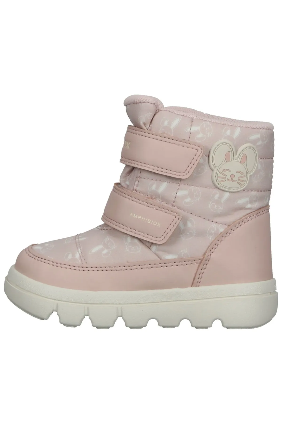 Geox  Stiefelette - Rosa - Flacher Absatz
