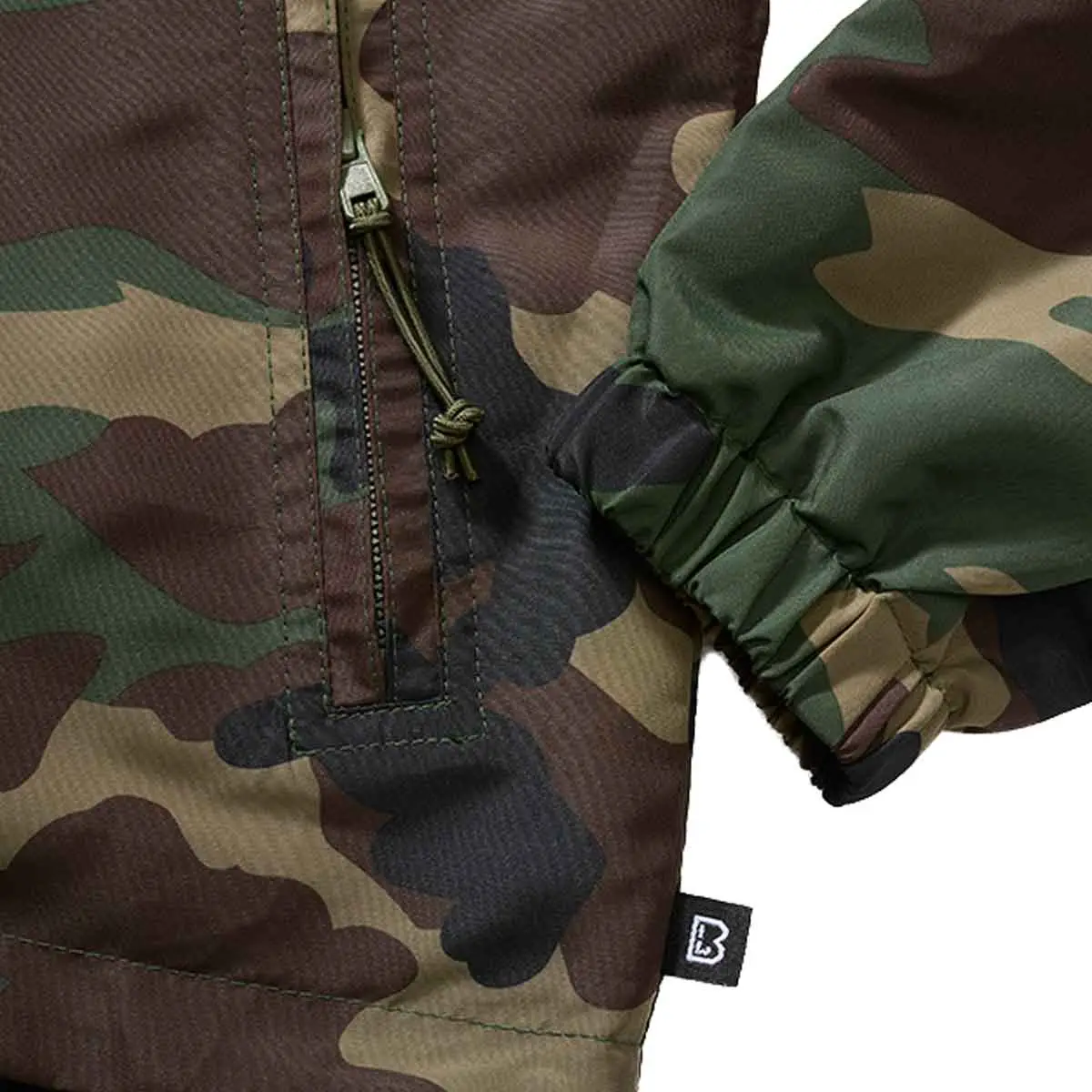 Ladies Summer Windbreaker Frontzip woodland