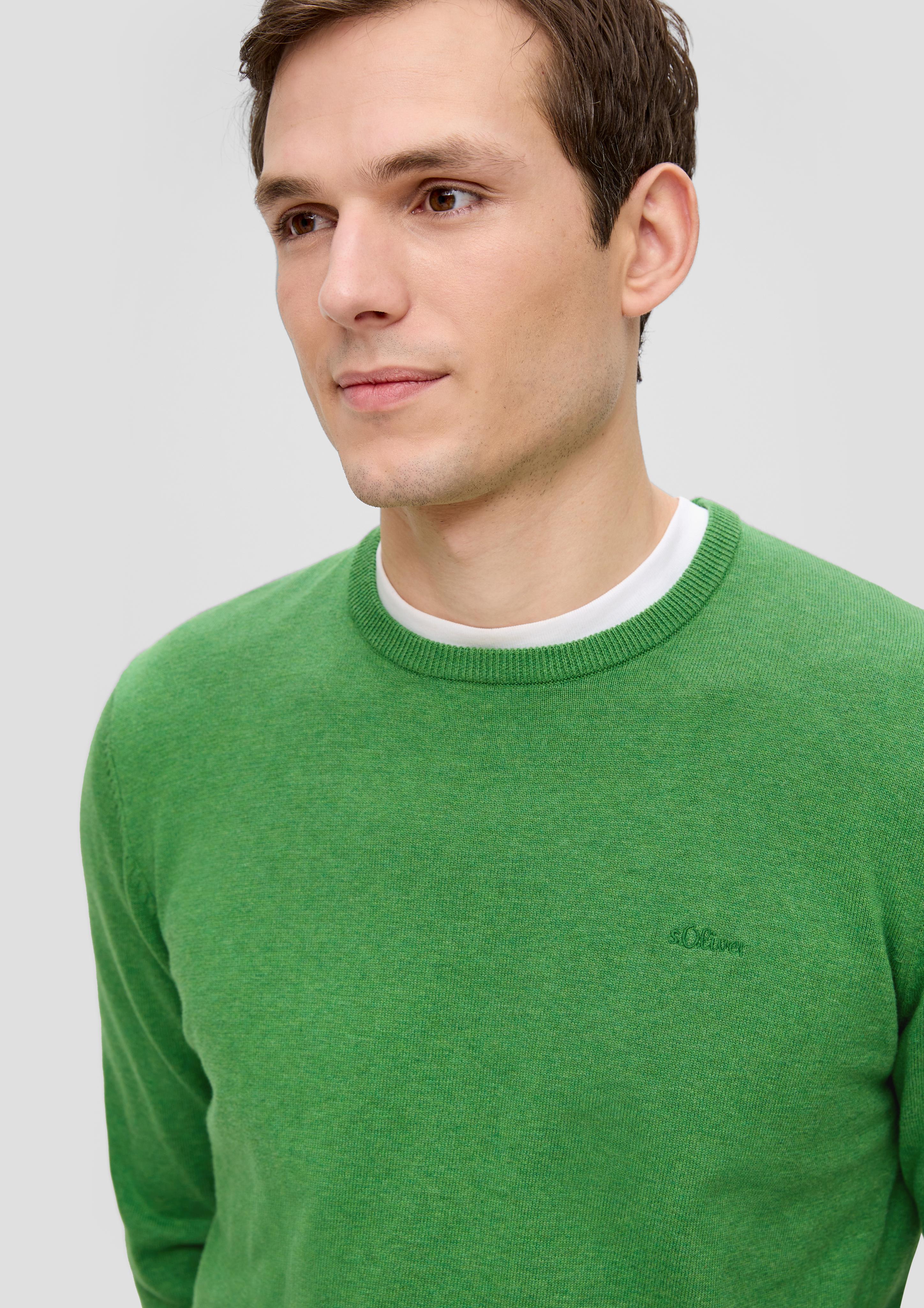 Strickpullover mit Logo-Stickerei  2143173-74W0