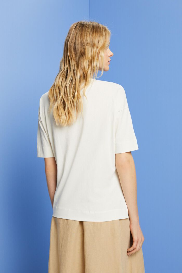 T-Shirt mit Stickerei, 100 % Baumwolle