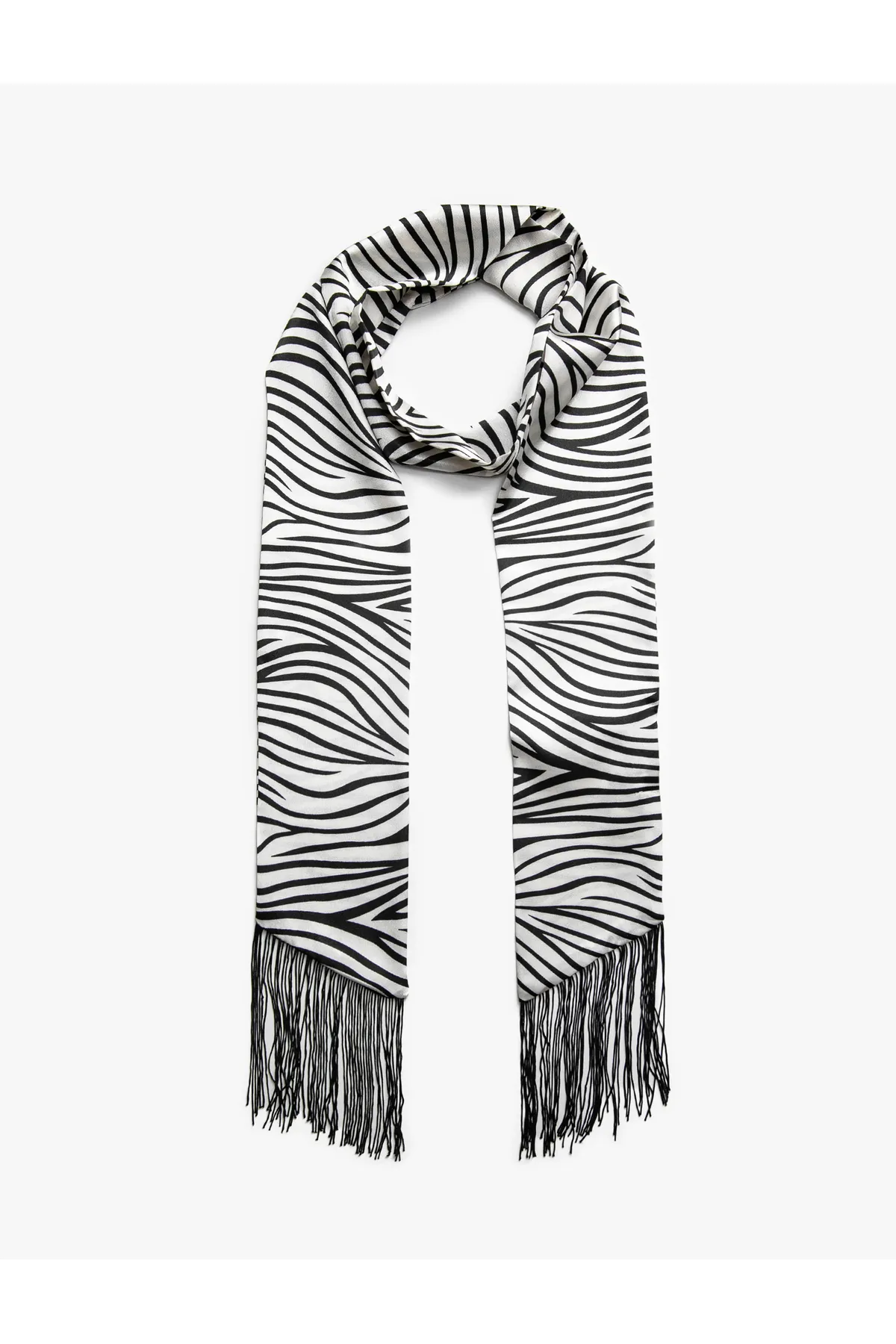 Koton  Schultertuch - Schwarz - Animal Print