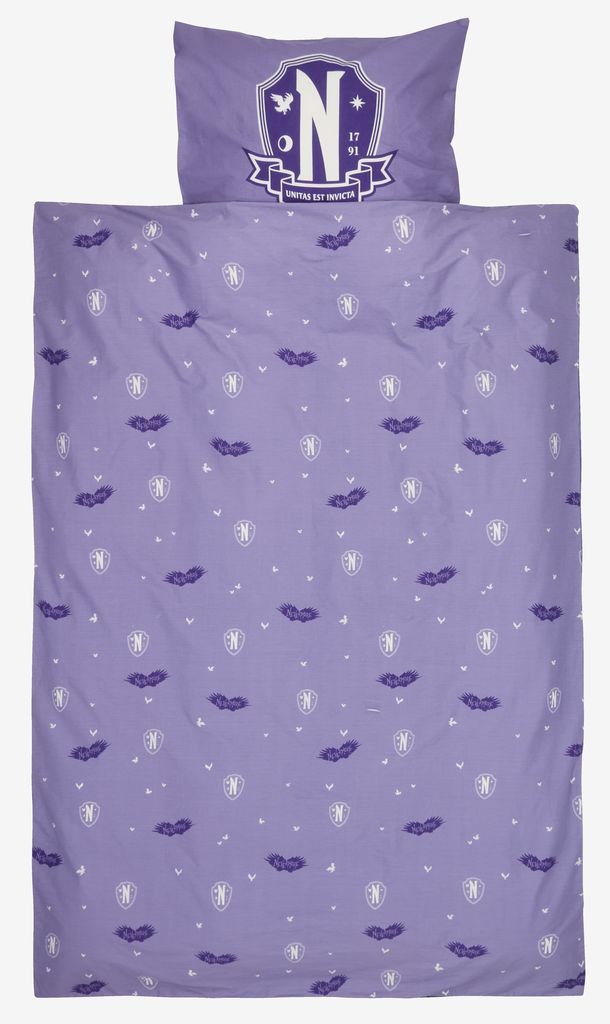 Conjunto de cama WEDNESDAY 140x200 roxo