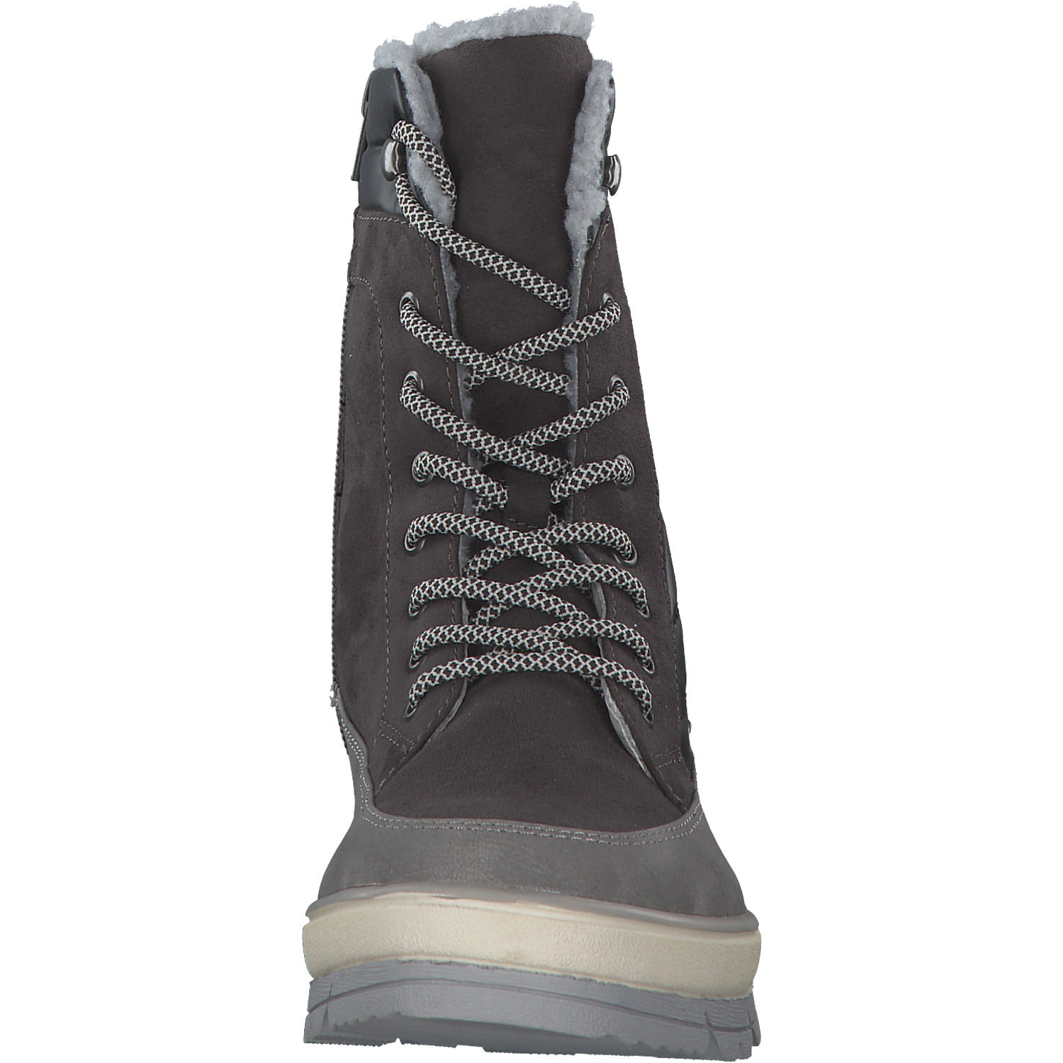 Jana Shoes 26266, Schnürstiefel, Damen, Schwarz