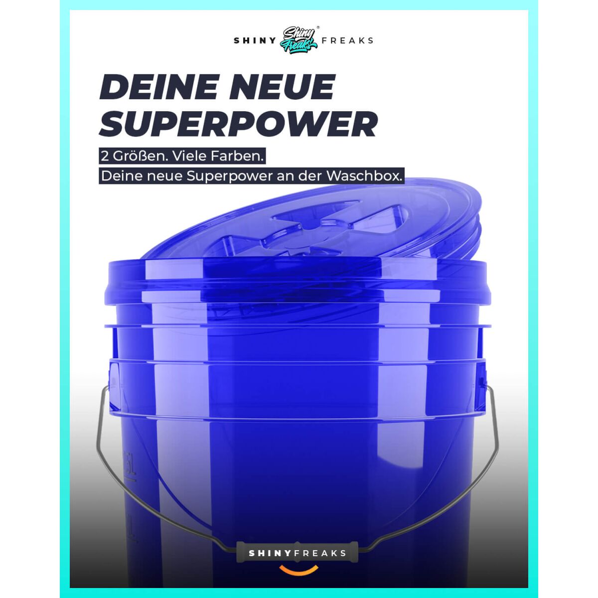 chemicalworkz Performance Buckets Wascheimer 5GAL Blau Transparent