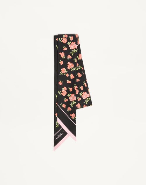 Zijden sjaal/bandeau met koriandermotief