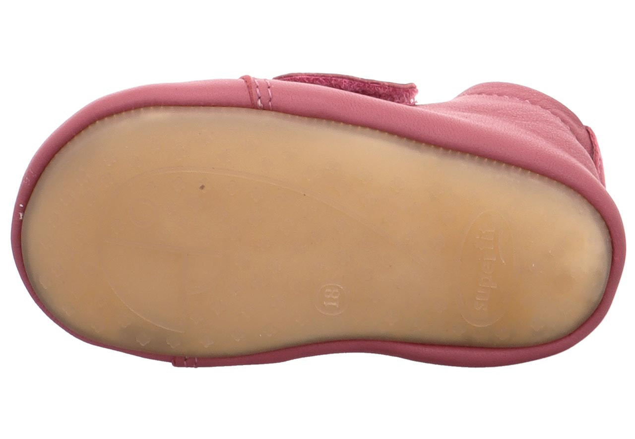 PAPAGENO - Pink Hausschuh mit Klettverschluss