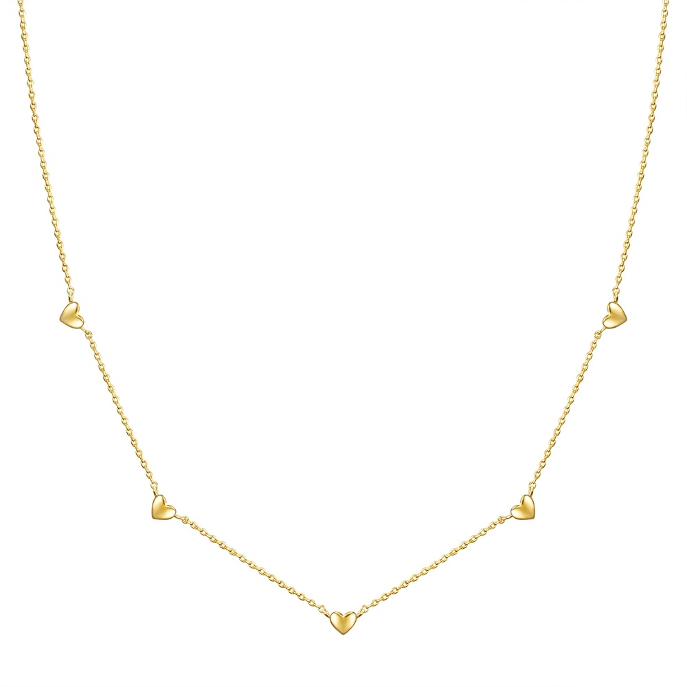 Glanzstücke München Collier en argent Coeur Argent sterling en Or jaune collier