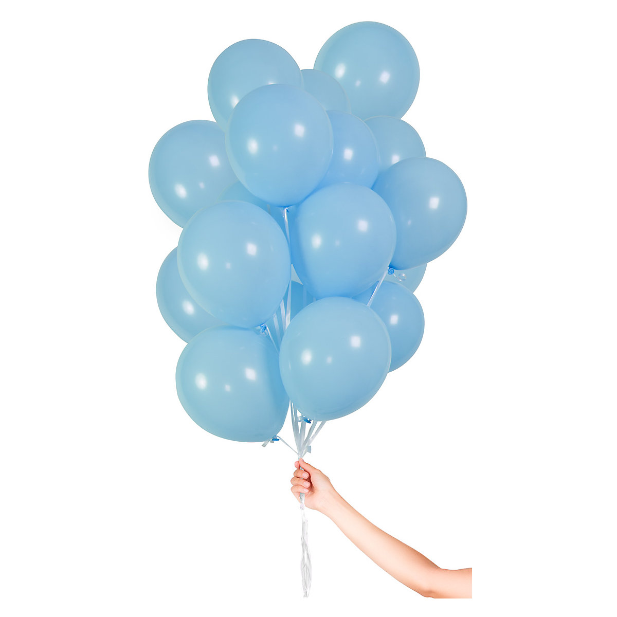 Luftballons Hellblau 23 cm, 30 Stück