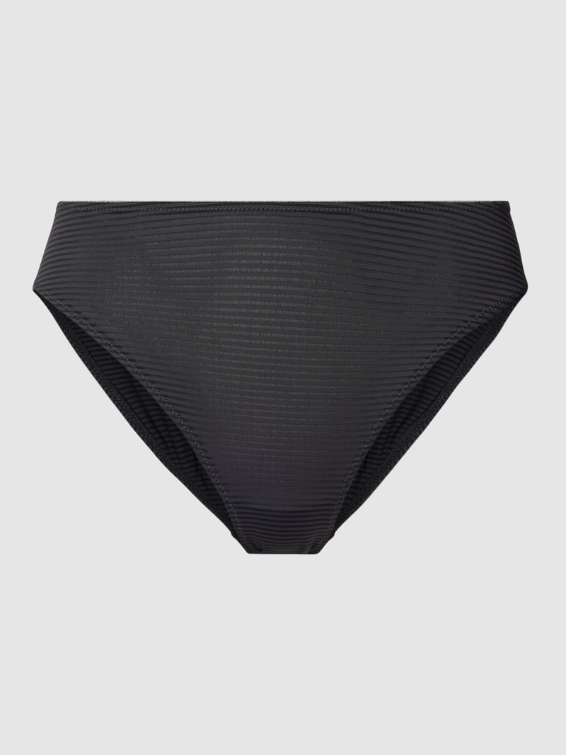 Slip in semitransparentem Look mit Streifenmuster in anthrazit