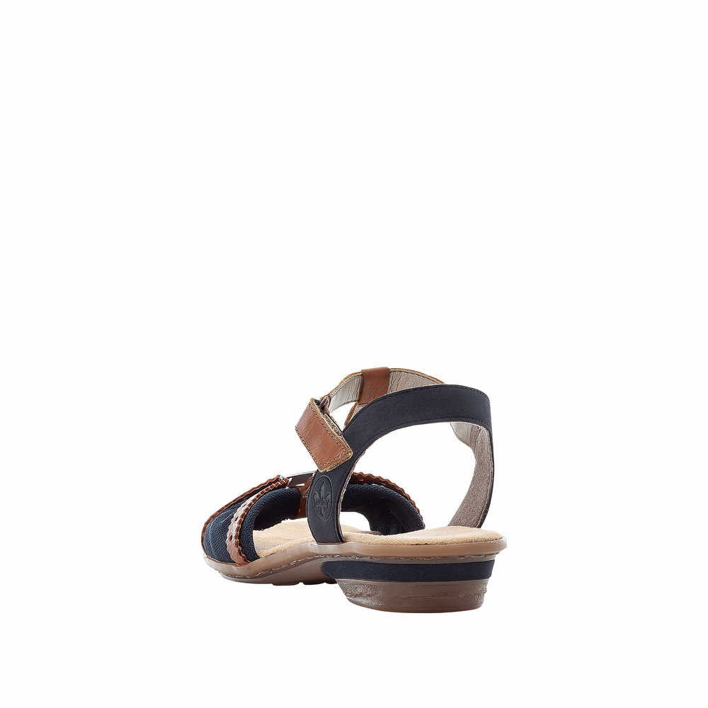 RIEKER Klassische Sandalen blau