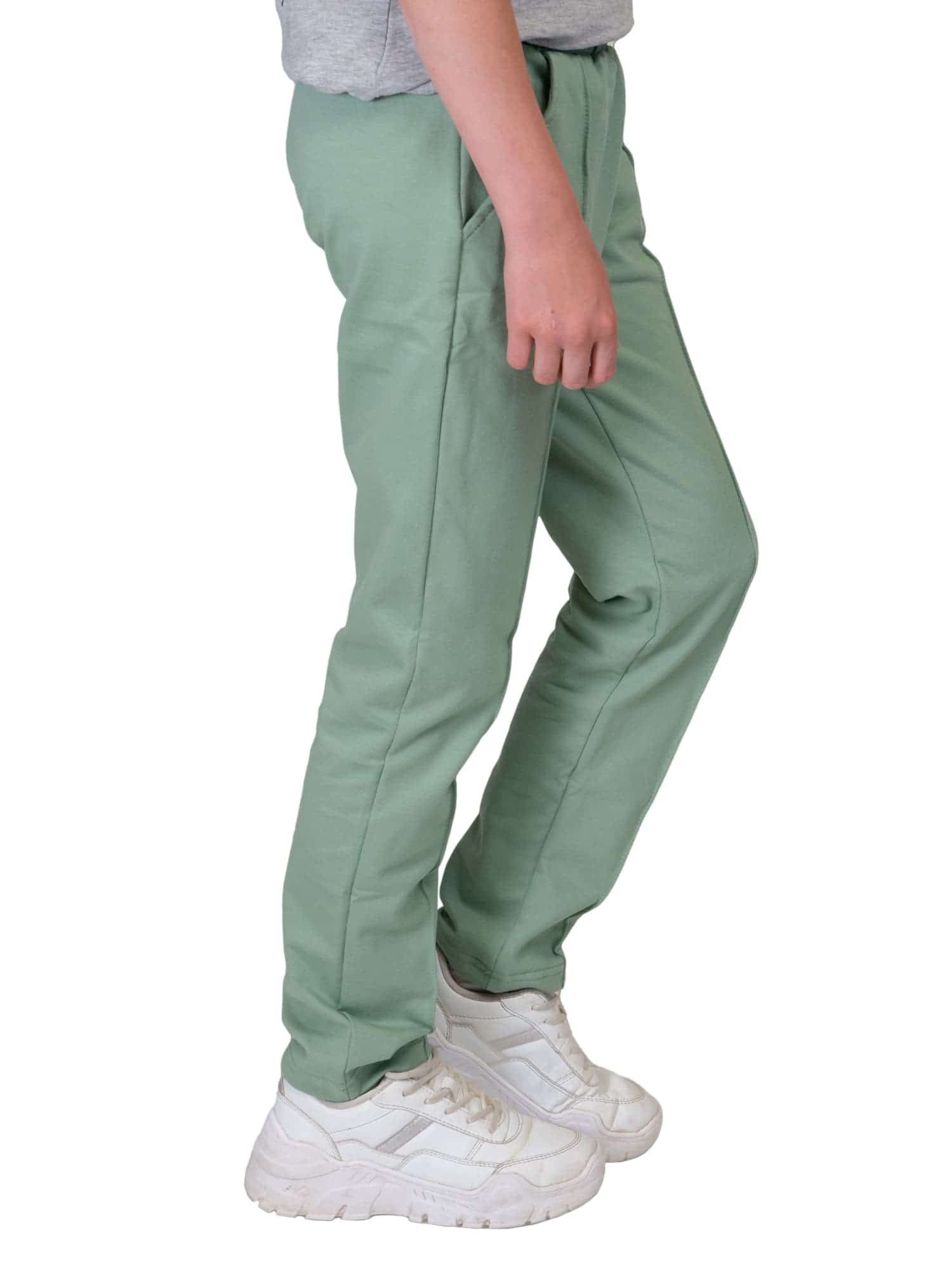 KMISSO Sporthose Mädchen Stoff Freizeithose (1-tlg) Casual