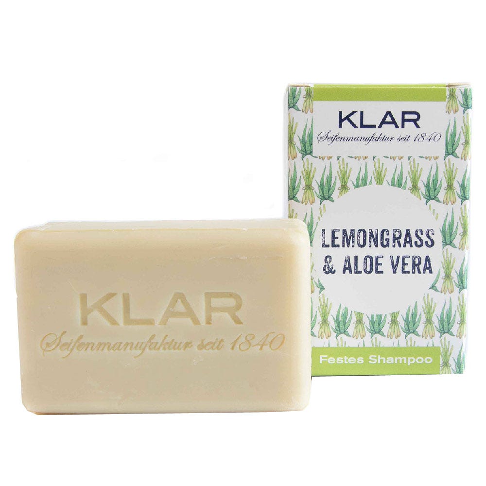 Klar's Festes Shampoo Lemongrass & Aloe Vera 100 g