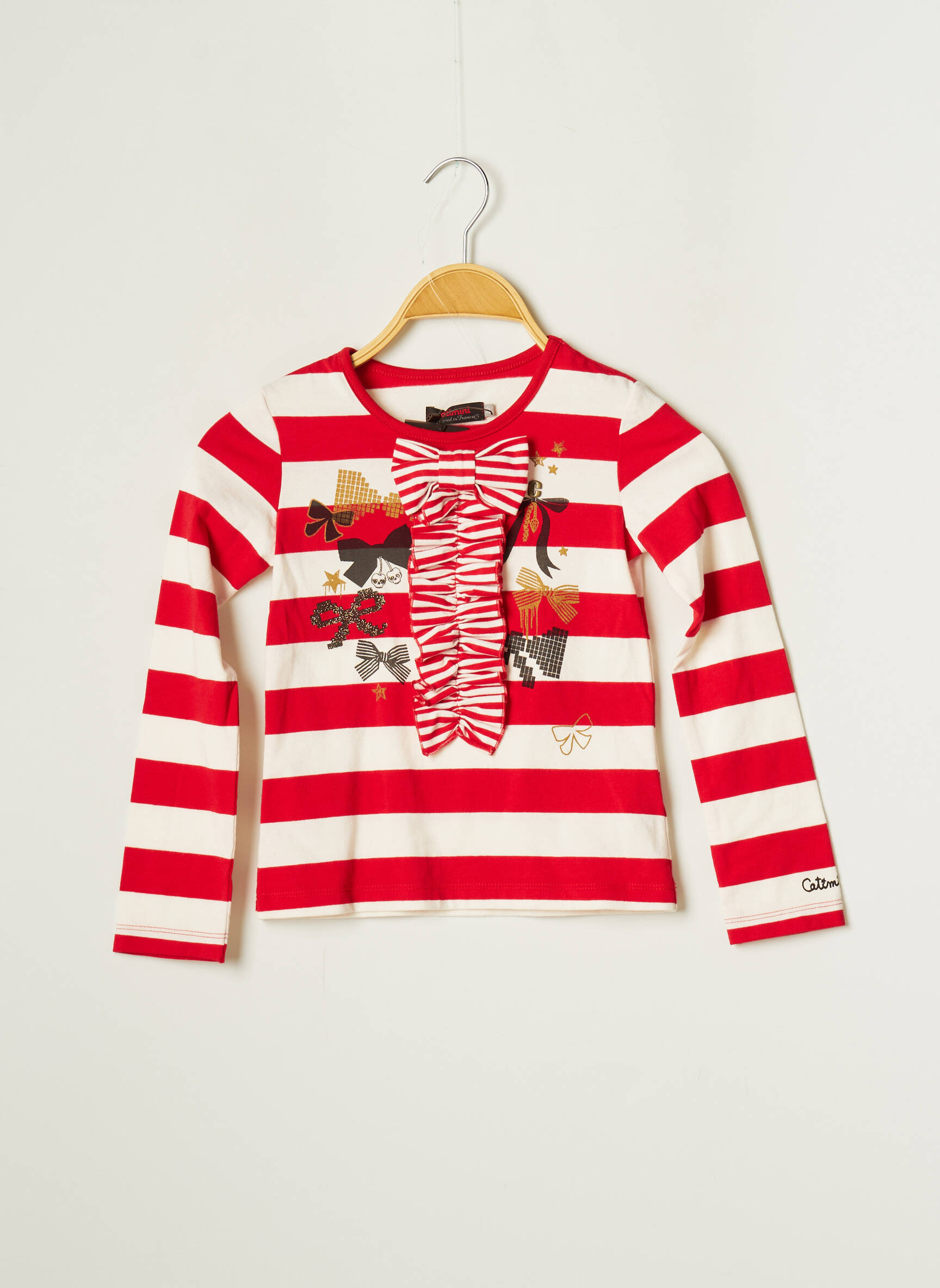 Catimini Tshirts Fille couleur rouge
