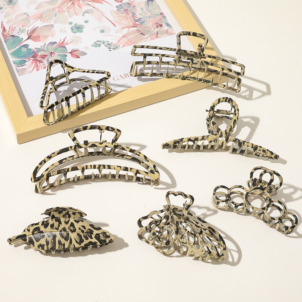SOHO Leopard Metal Hair Clip