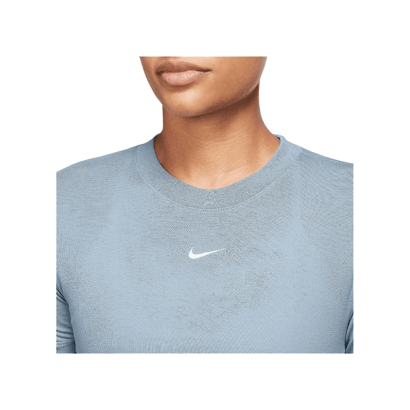 Nike Essential Crop T-Shirt Damen Blau Weiss F441