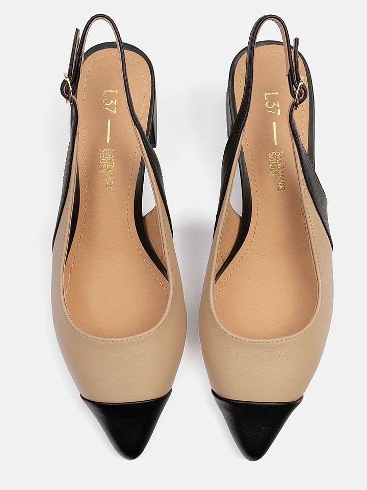 loft37 Leder-Slingpumps 