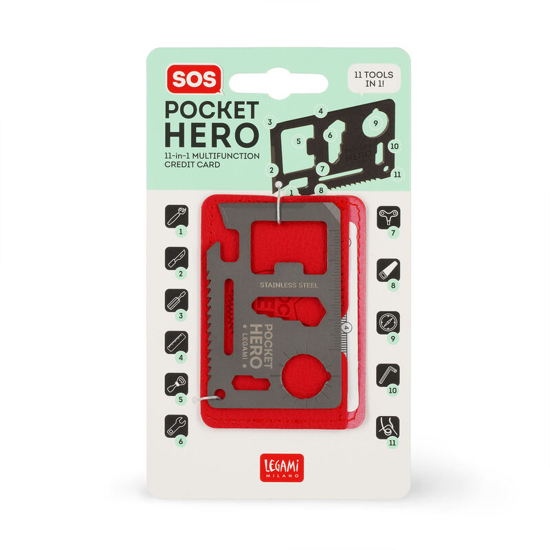 Multiferramenta de aço 11 em 1 - SOS Pocket Hero