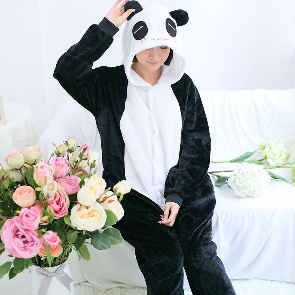 Katara Partyanzug Zoo Wilde Tiere Jumpsuit Onesie Kostüm Erwachsene S-XL, Fasching, Panda, Affe, Elefant, Faultier, Giraffe, Koala, Löwe, Zebra, Tiger uvm