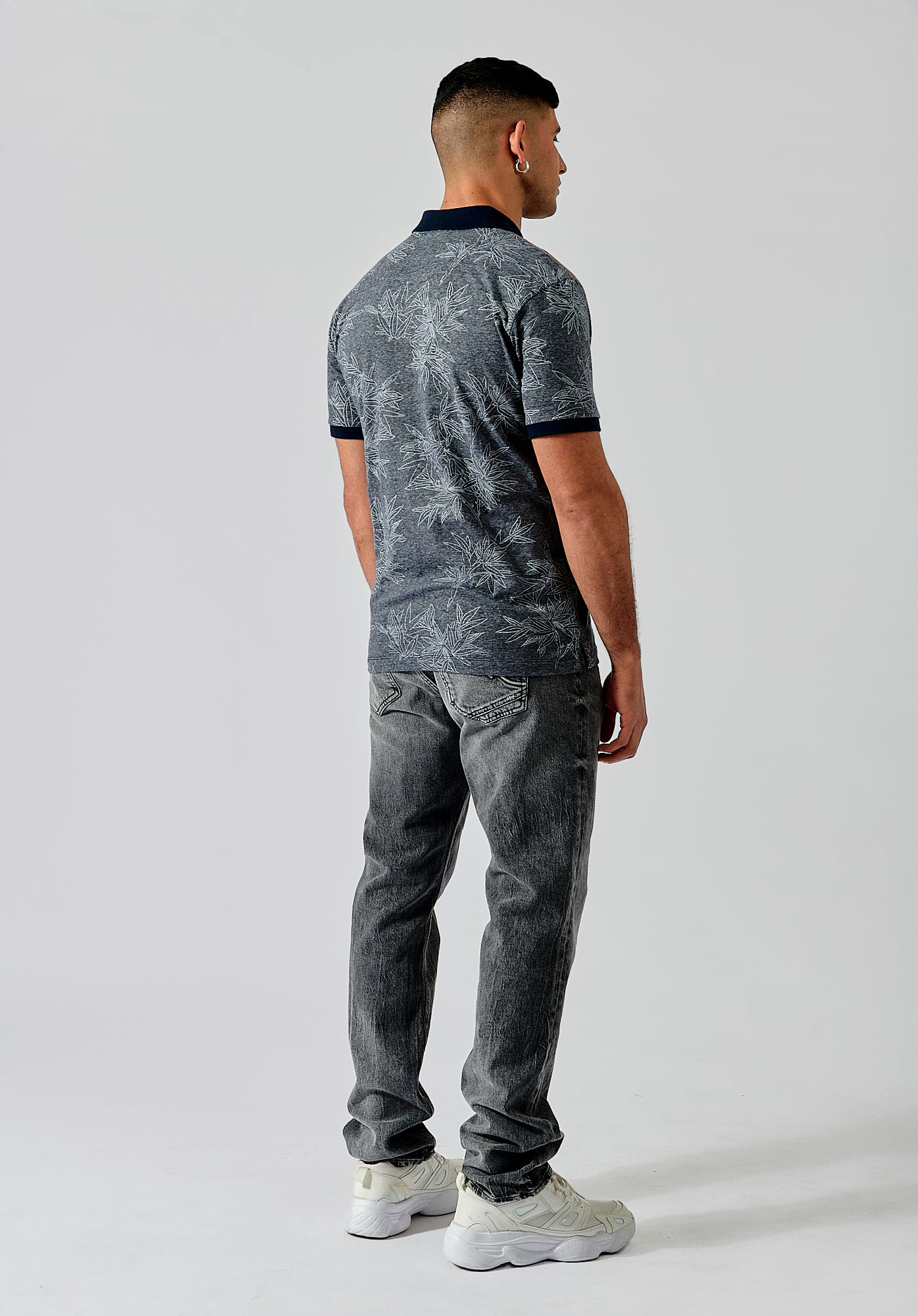 NERRY  Polo bleu homme 100% coton