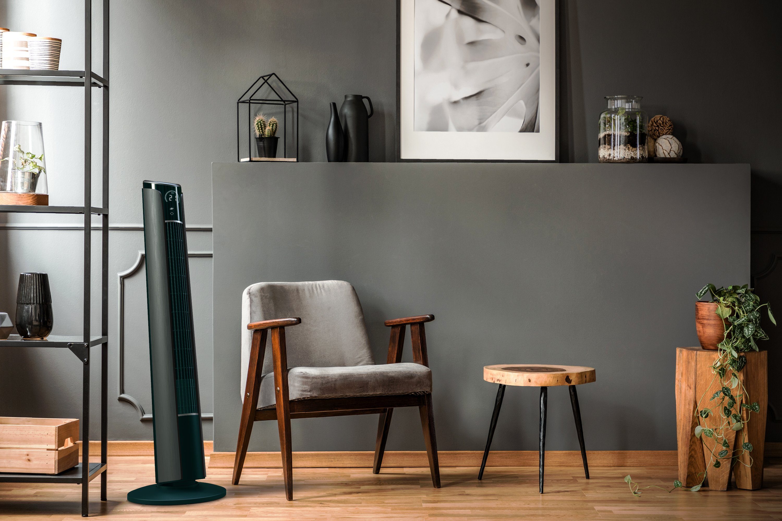 Brandson Turmventilator, Fernbedienung, 10° neigbar, Oszillation, 4 Modi, Standventilator 108cm