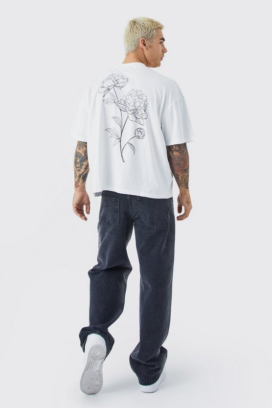 Kastiges Oversize T-Shirt mit Print
