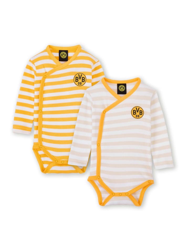 BVB BVB Babybody mit Logo 2er Set in gelb, weiß günstig kaufen