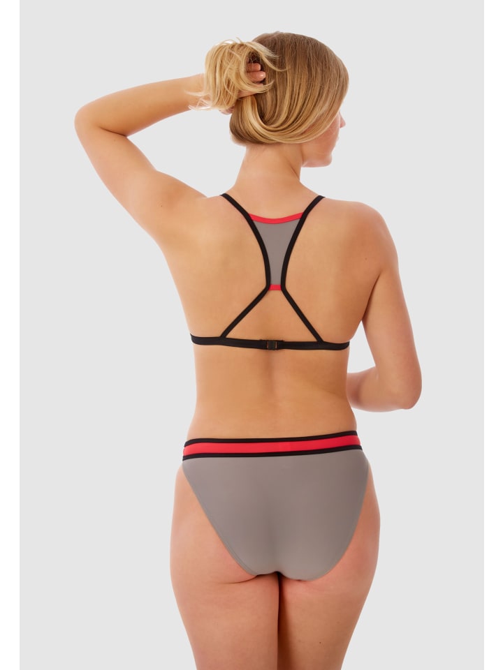 BECO the world of aquasports Bikini BEactive Sweetheart in grau-pink günstig kaufen