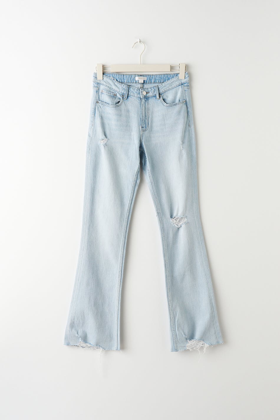 Super low bootcut jeans