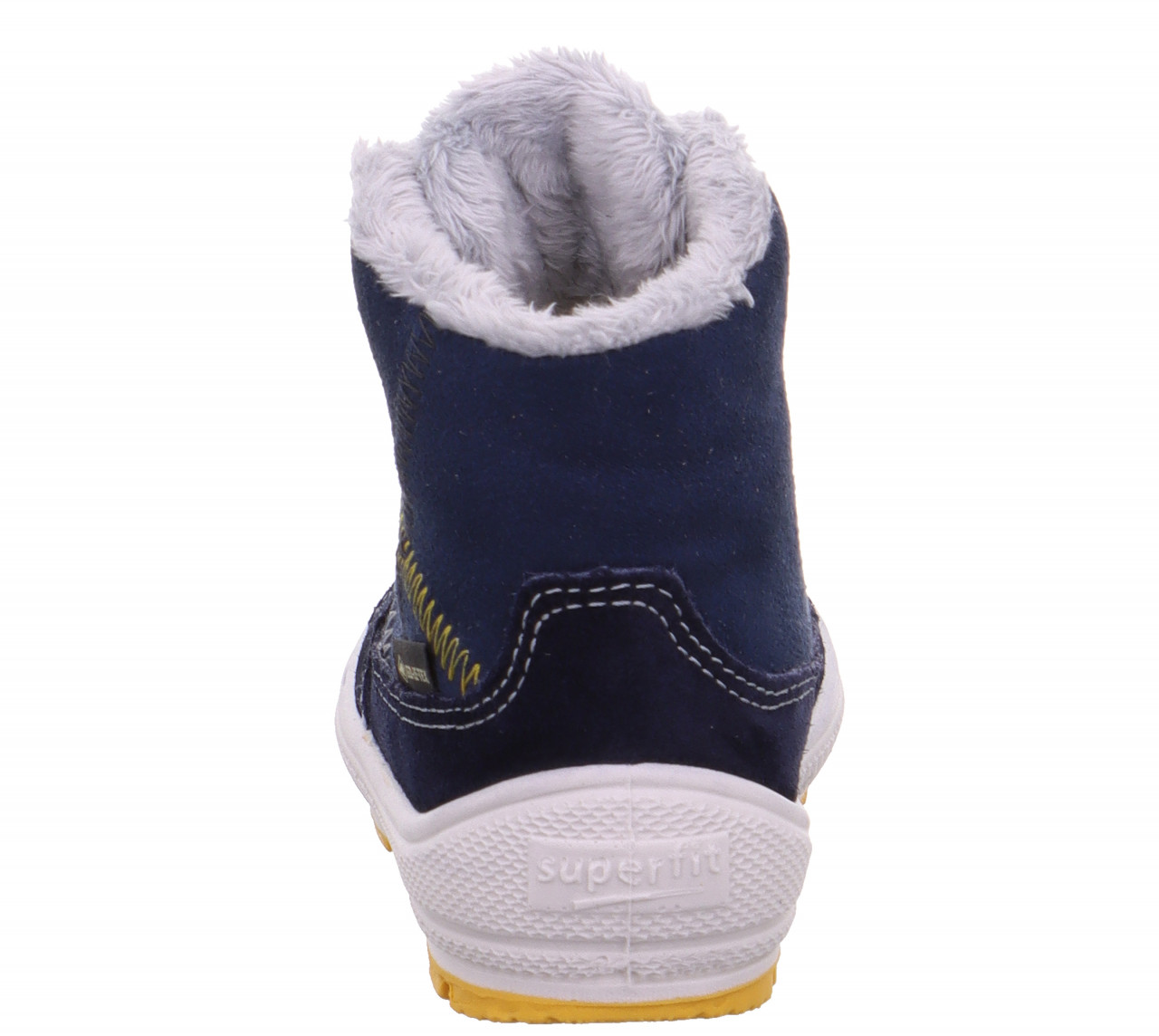GROOVY - Blau/Gelb Boots mit Schnürung