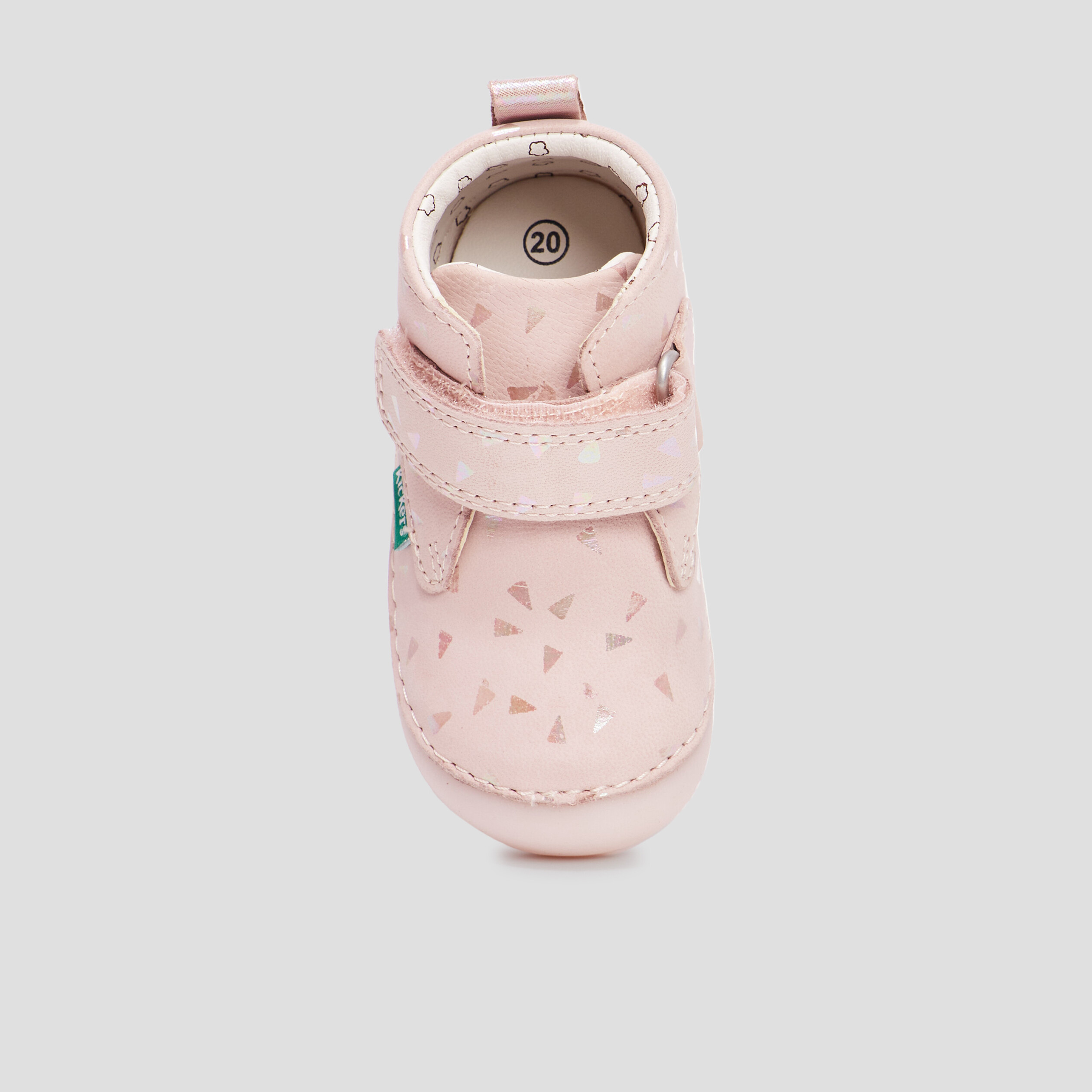 Bottillons en cuir Kickers Sabio rose bébé fille | La Halle