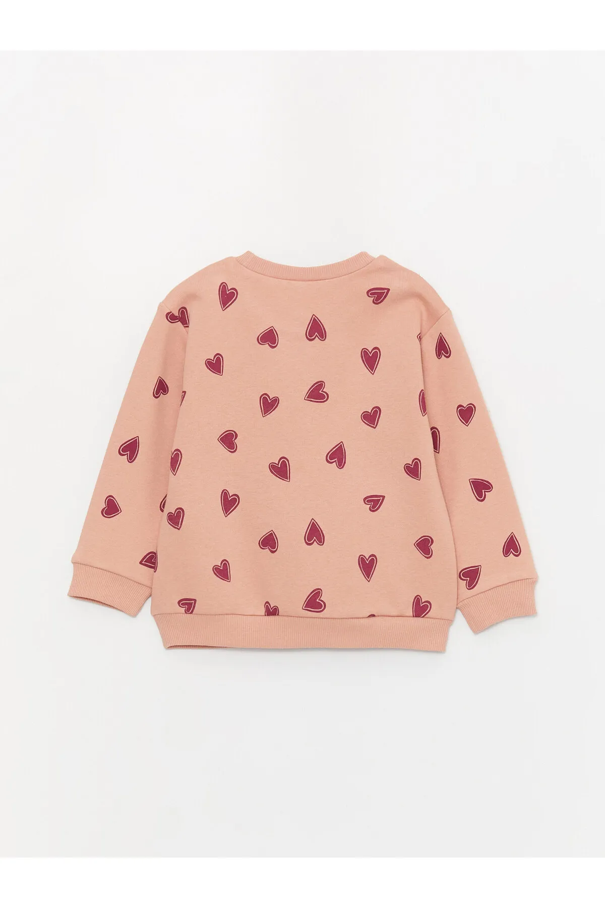 LC Waikiki  2-teiliges Set aus bedrucktem Langarm-Sweatshirt und Strumpfhosen für Babys mit Rundhalsausschnitt