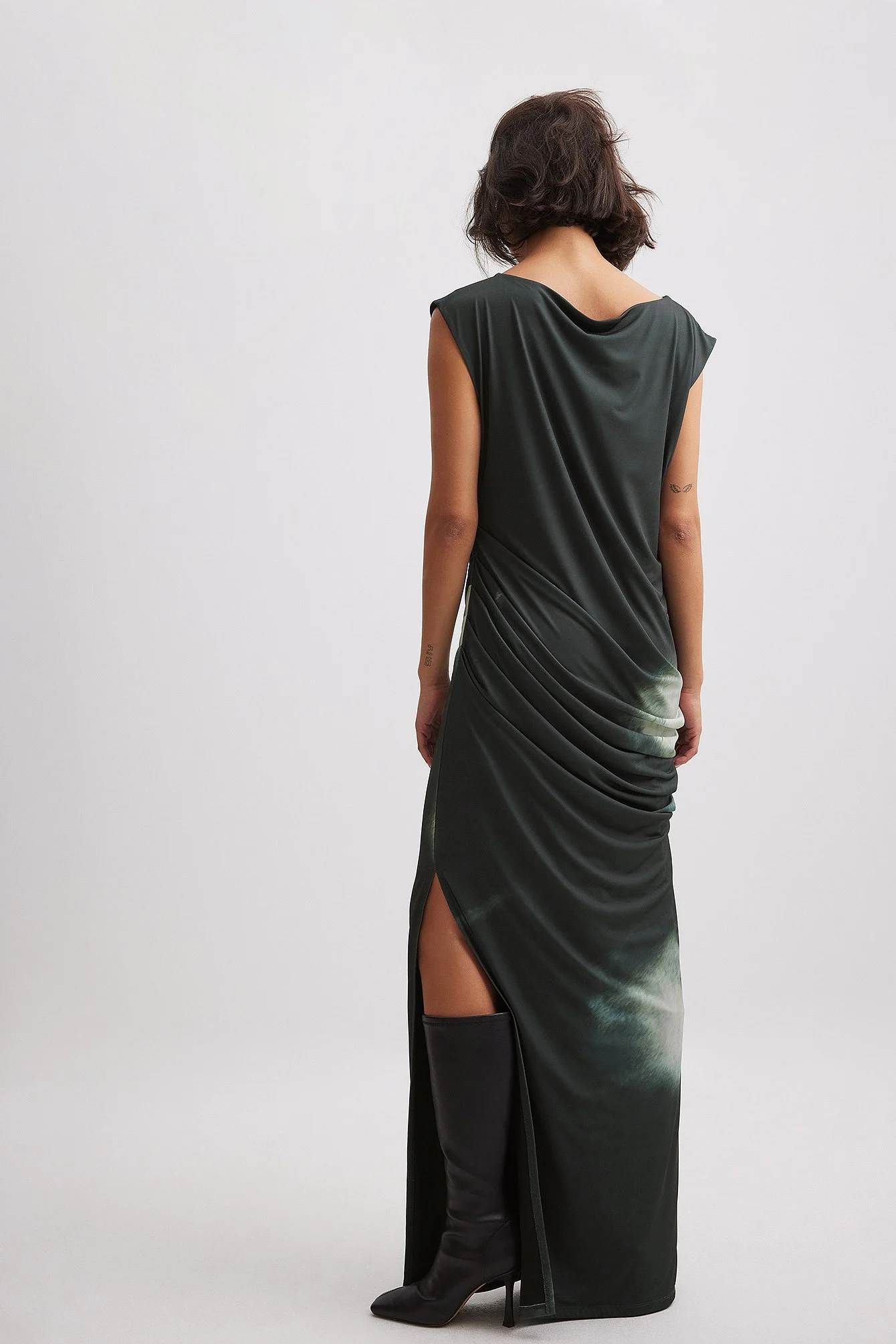 Drapiertes Maxikleid
